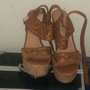 Vintage Wedge Sandals